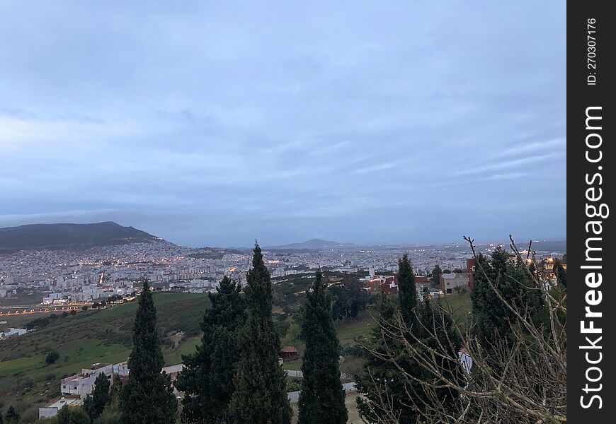 Panoramic view of Tetouan city