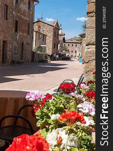 Medieval Street of Borgo sul Trasimeno, Umbria, It