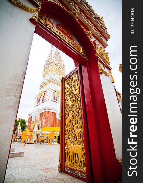 Gate way to ancient holy pagoda. Gate way to ancient holy pagoda