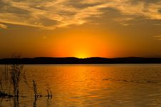 Sunset At Lake Balaton Stock Photography Sunset At Lake Balaton Stock Photography
