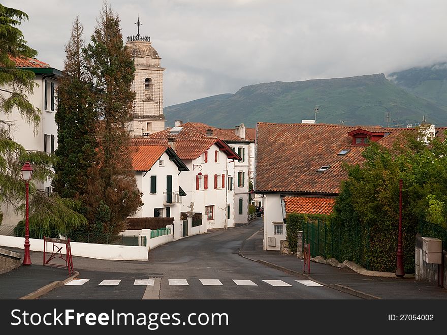 Picturesque Village In Basque Country, France