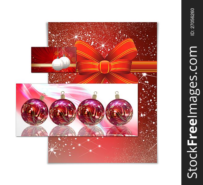 Background Christmas balls card illustration. Background Christmas balls card illustration