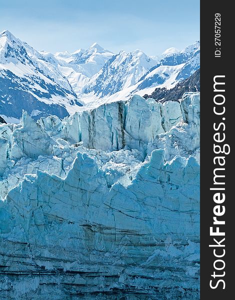 Marjorie Glacier, a large glacier within Glacier Bay National Park, Alaska