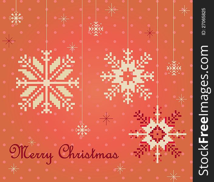 Christmas card with nice snowflakes for your design. Christmas card with nice snowflakes for your design