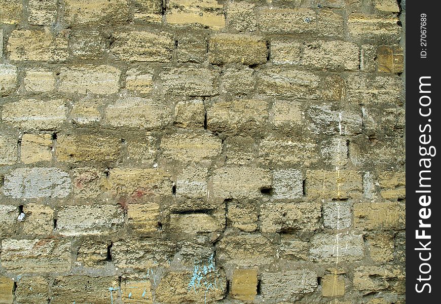 Shell limestone wall texture background. Shell limestone wall texture background.