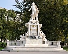 Mozart Statue And Monument Vienna Stock Photo Mozart Statue And Monument Vienna Stock Photo
