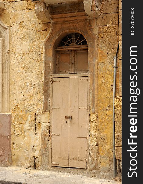 Old doorway, Valetta, Malta.