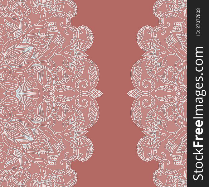 Vector illustration with vintage pattern for invitation card. Vector illustration with vintage pattern for invitation card.