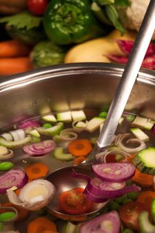 Vegetable Soup Stock Image