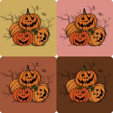 Pumpkins-Halloween Royalty Free Stock Images Pumpkins-Halloween Royalty Free Stock Images