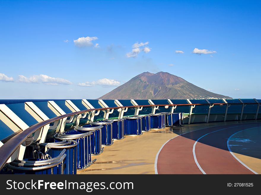 Along Stromboli volcano