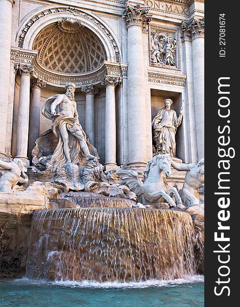 Fontana di Trevi, Rome, Italy. Fontana di Trevi, Rome, Italy