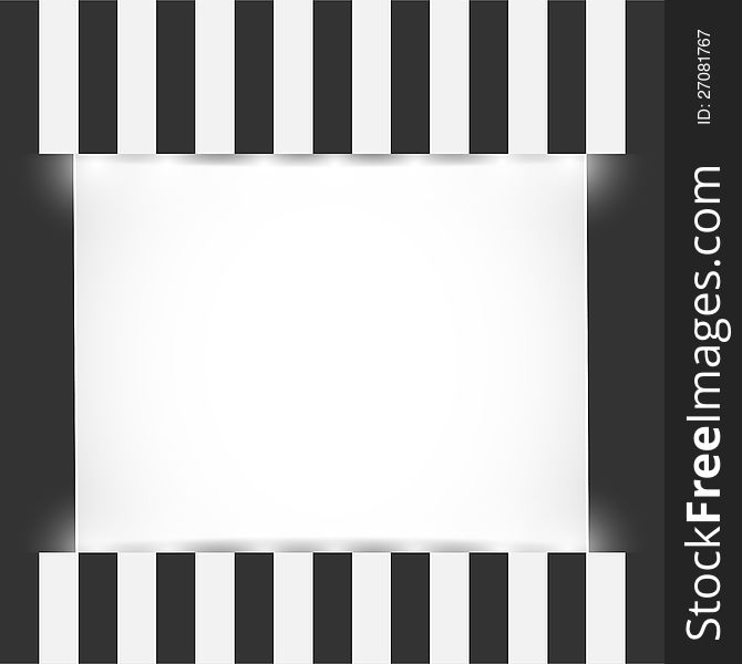 Abstract vintage showcase background with striped borders