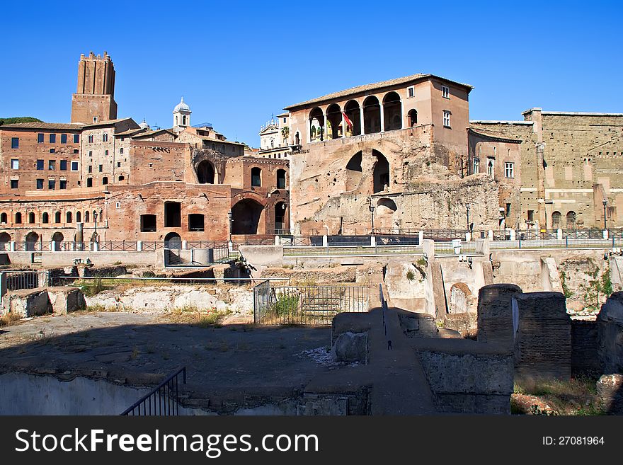 Remaining buildings of the Forum Romanum. Remaining buildings of the Forum Romanum