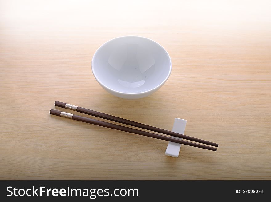 Chinese Bowl And Chopstick