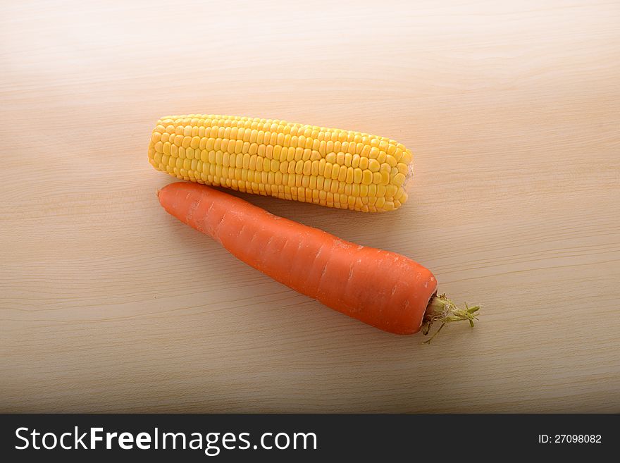 Healthy Living With Carrot And Corn