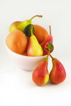 Sweet Summer Fruits On White Stock Images Sweet Summer Fruits On White Stock Images