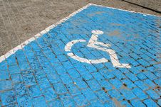 Handicapped Parking Slot Royalty Free Stock Images Handicapped Parking Slot Royalty Free Stock Images