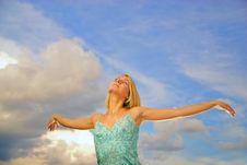 Beautiful Blond Girl Royalty Free Stock Photography Beautiful Blond Girl Royalty Free Stock Photography
