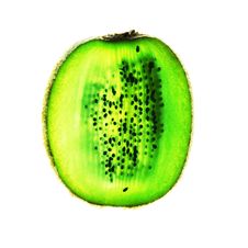 Kiwi Fruit Slice On White Royalty Free Stock Photos Kiwi Fruit Slice On White Royalty Free Stock Photos