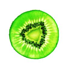 Kiwi Fruit Slice On White Royalty Free Stock Photography Kiwi Fruit Slice On White Royalty Free Stock Photography