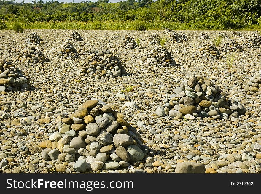 Stones gathered by the people of Palanan, Isabela, Philippines.  These stones are for sale. Stones gathered by the people of Palanan, Isabela, Philippines.  These stones are for sale