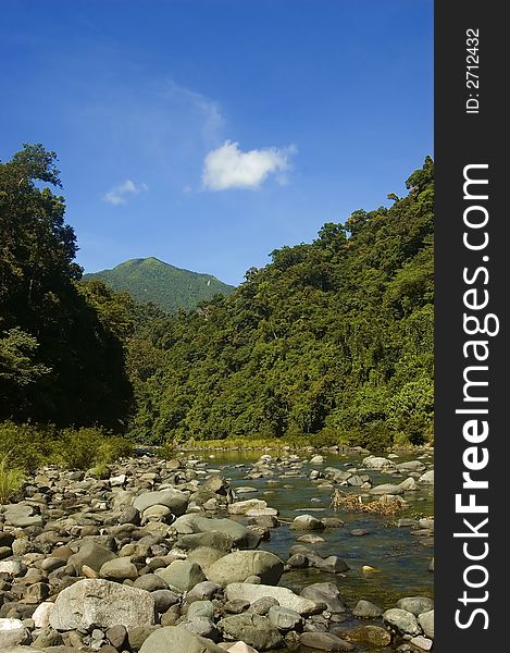 Part of the Sierra Madre river in Luzon, Philippines