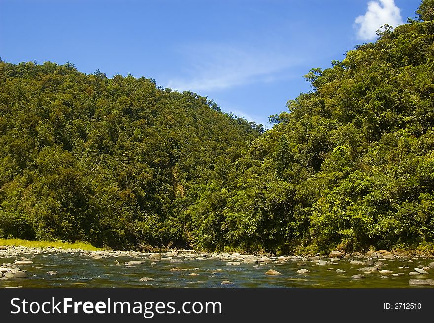 Crystal clear waters of Palanan River in Isabela, Philippines. Crystal clear waters of Palanan River in Isabela, Philippines