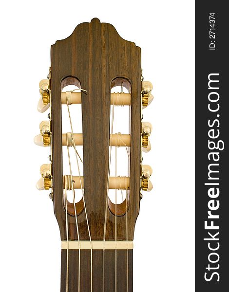 Acoustic guitar, close-up