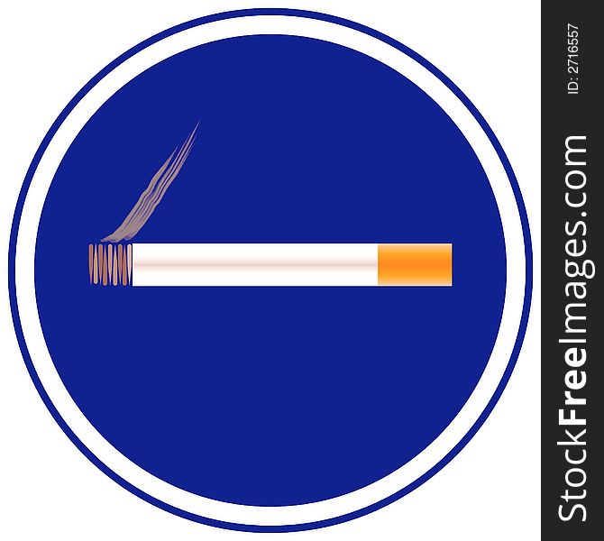 Debtor to smoke, illustration, vector. Debtor to smoke, illustration, vector