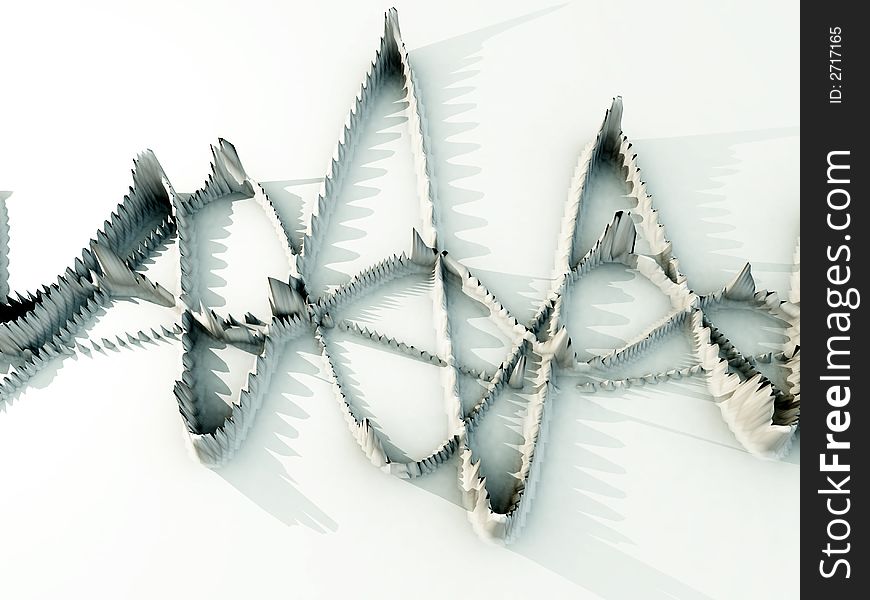 A image of a spiky oscillation soundwave. A image of a spiky oscillation soundwave