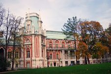 Big Palace In Tsaritsyno Park, Moscow. Royalty Free Stock Photos