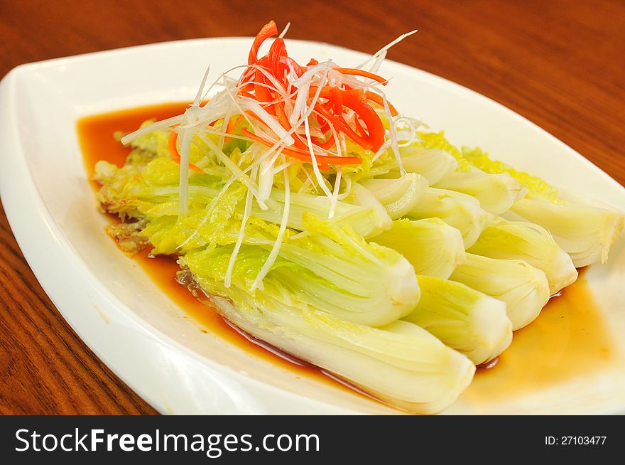 Chinese appetizers, Peppers and cabbage. Chinese appetizers, Peppers and cabbage