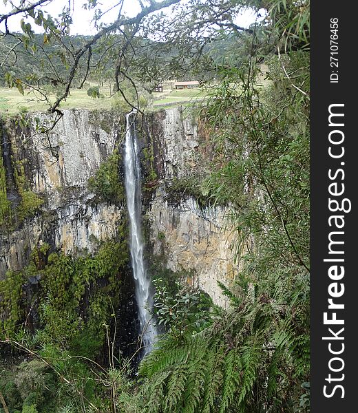 41 / 5.000 Resultados de tradu��o Resultado da tradu��o Long waterfall in countryside tranquility