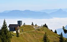 House Above The Clouds At Switzerland Europe Stock Image House Above The Clouds At Switzerland Europe Stock Image