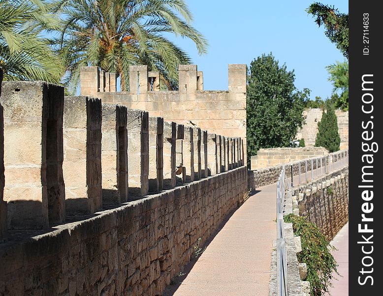 Old fortress in Alcudia, Mallorca, Spain