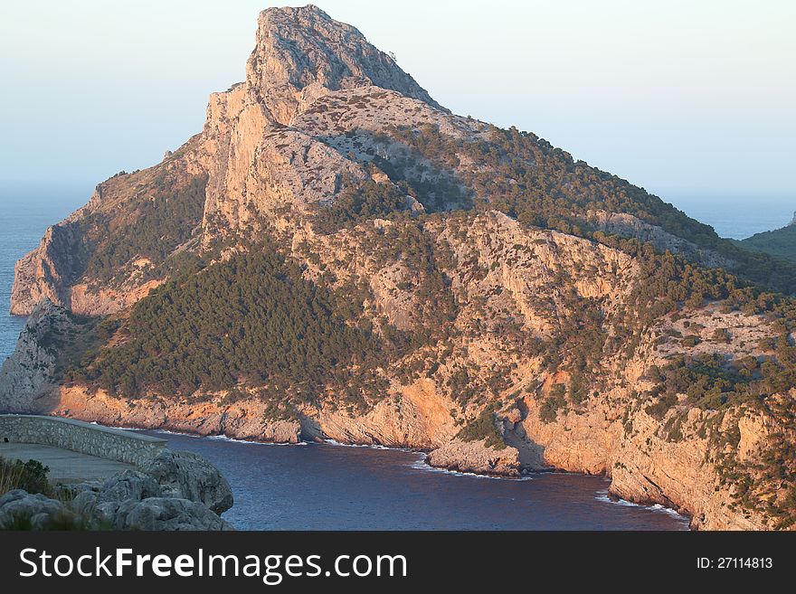 The seascape on the island of Mallorca, Spain