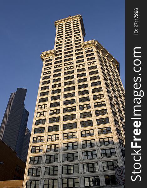 Smith Tower stands strong as the most famous historical landmark of Seattle city.