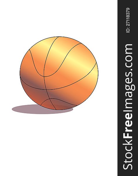 Sports equipment ball  on white background. Sports equipment ball  on white background