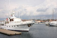 Launch At The Mooring Royalty Free Stock Photo