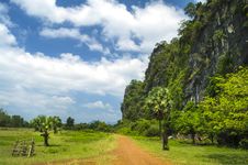 Hills Of Laos.The Road. Stock Photography