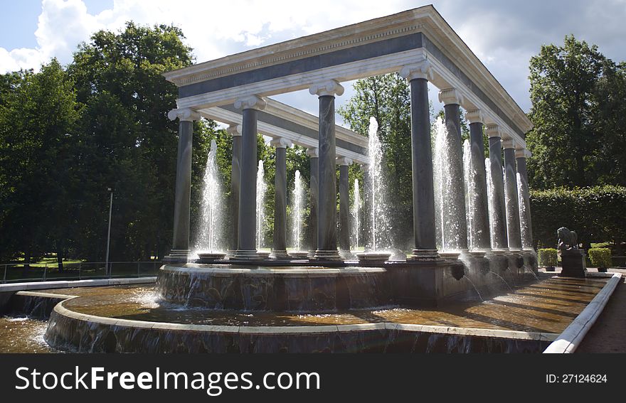 Lions Fountain, Peterhof