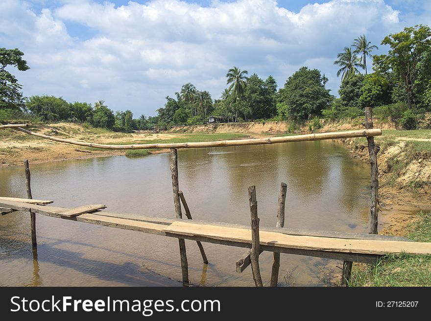 Bridges and rivers. Laos