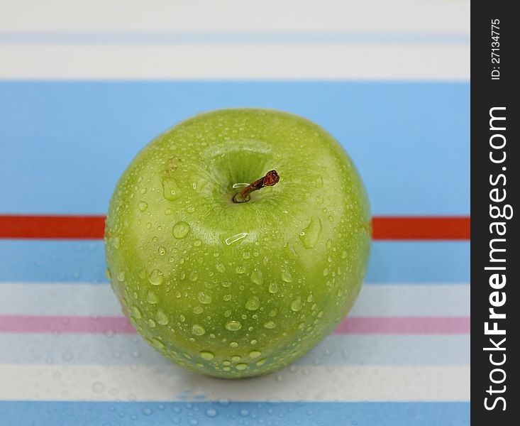 Fresh green apple, one of general fruit