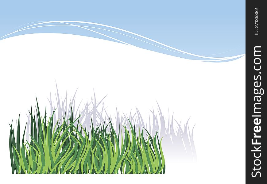 White background with green grass image for greetings Valentine's Day or invitations for a picnic. White background with green grass image for greetings Valentine's Day or invitations for a picnic