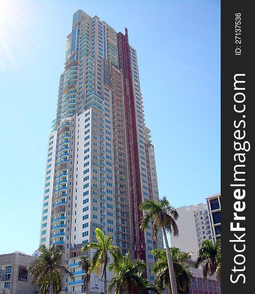 Skyscraper in downtown in Miami, Florida