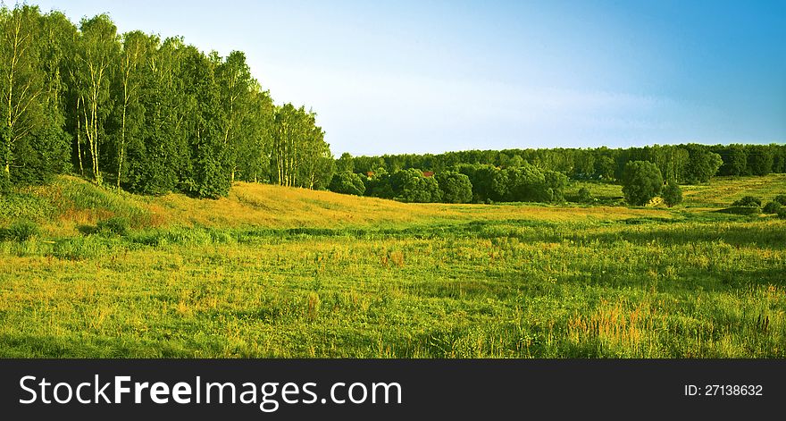 Classic east- european rural landscape