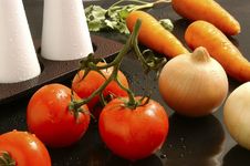 Tomatoes And Onion Royalty Free Stock Image Tomatoes And Onion Royalty Free Stock Image
