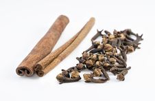 Cinnamon And Cloves Stock Images