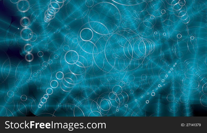 Abstract blue background with circles. Abstract blue background with circles